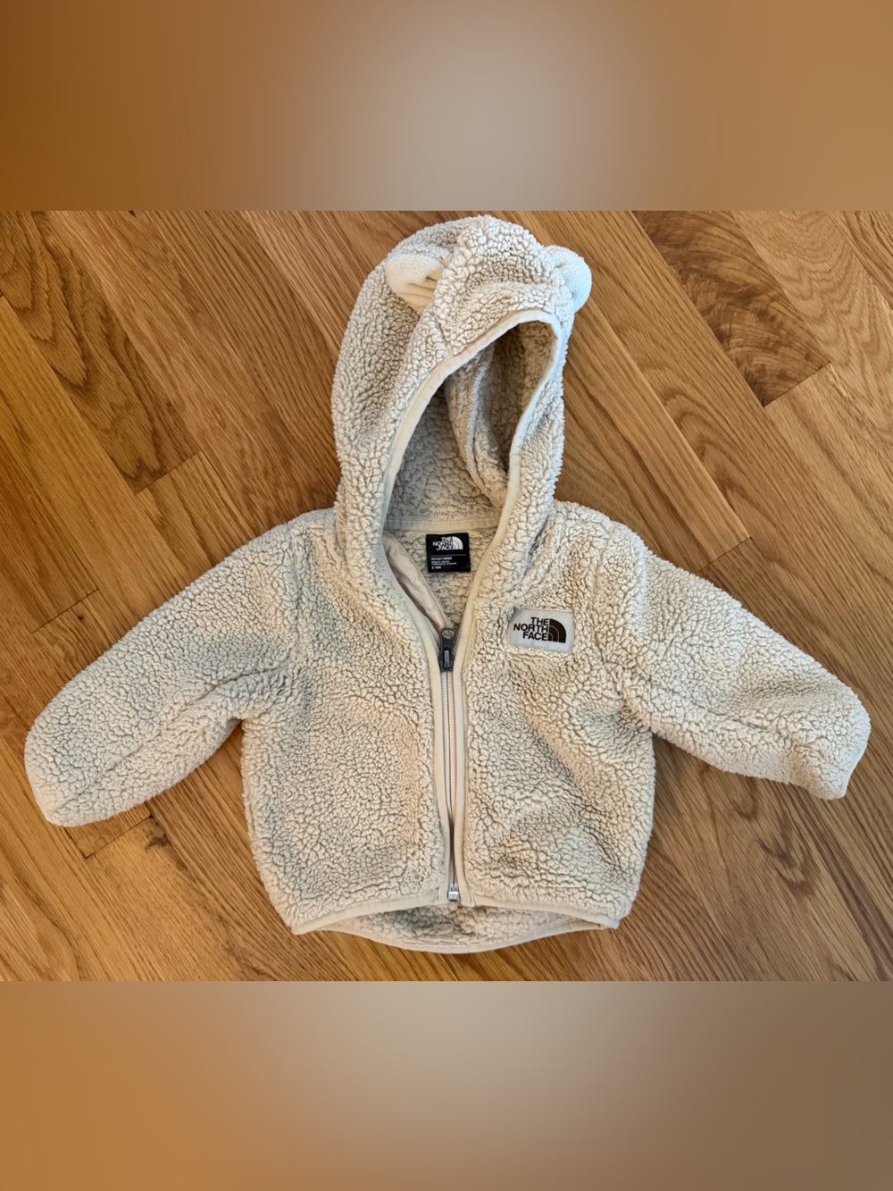 The North Face Kids Cream Sherpa Hoodie Jacket